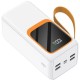 Батарея універсальна Denmen DP31 30000mAh PD/20W, QC/22,5W, flashlight, cable (DP-31WH) 