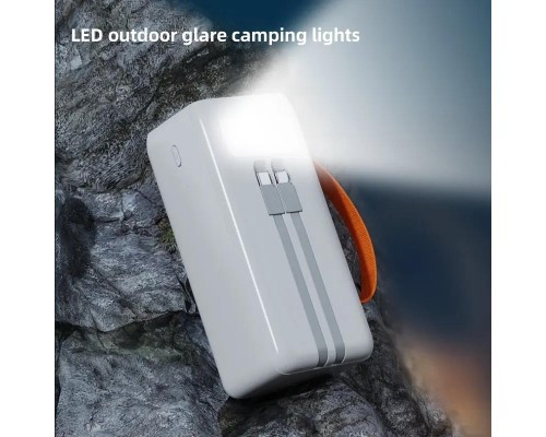 Батарея універсальна Denmen DP31 30000mAh PD/20W, QC/22,5W, flashlight, cable (DP-31WH) 
