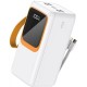 Батарея універсальна Denmen DP31 30000mAh PD/20W, QC/22,5W, flashlight, cable (DP-31WH) 
