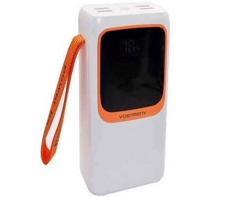 Батарея універсальна Denmen DP31 30000mAh PD/20W, QC/22,5W, flashlight, cable (DP-31WH) 