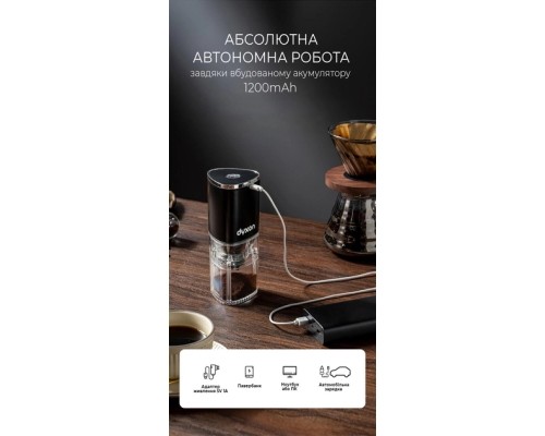 Кавомолка DYXON MEGAGRIND 155 Black (DXNKMMGGD155B)