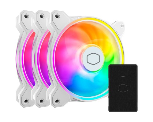 Кулер до корпусу CoolerMaster MasterFan MF120 Halo2 3 in 1 White (MFL-B2DW-213P2-R2) Кулер до корпусу CoolerMaster MasterFan MF120 Halo2 3 in 1 White (MFL-B2DW-213P2-R2)