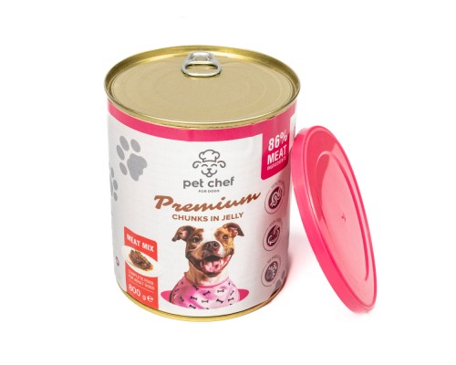 Вологий корм для собак Pet Chef М'ясний мікс 800 г (4820255193649)