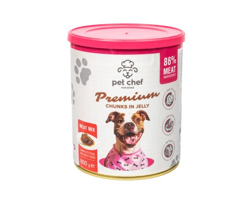 Вологий корм для собак Pet Chef М'ясний мікс 800 г (4820255193649)