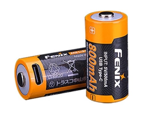 Акумулятор Fenix 16340 (800 UP mAh) Type-C (ARB-L16-800UP)