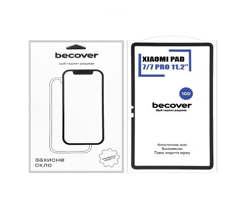 Скло захисне BeCover 10D Xiaomi Pad 7 / 7 Pro 11.2