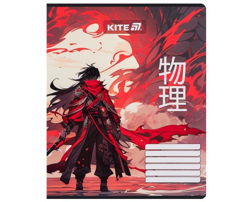 Зошит Kite Anime, 18 аркушів, лінія (K25-237-1)