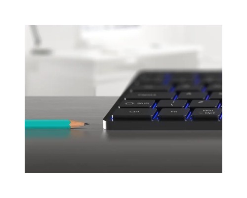 Клавіатура Canyon HKB-W11 Slim Dual Mode Wireless/Bluetooth RGB UA Black (CNS-HBTK11B)