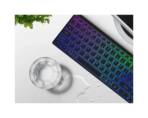 Клавіатура Canyon HKB-W11 Slim Dual Mode Wireless/Bluetooth RGB UA Black (CNS-HBTK11B)