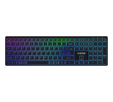 Клавіатура Canyon HKB-W11 Slim Dual Mode Wireless/Bluetooth RGB UA Black (CNS-HBTK11B)