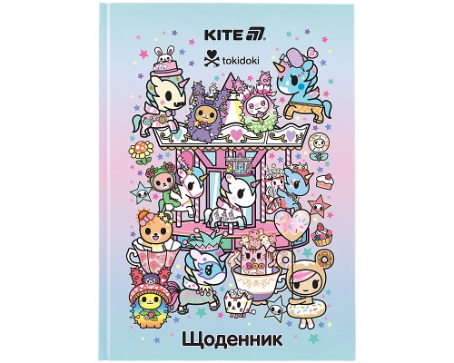 Щоденник шкільний Kite tokidoki, тверда обкладинка (TK25-262)