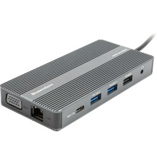 Концентратор Blueendless USB-C to 2xHDMI + VGA + LAN + 3xUSB 2.0 + SD/TF + USB-C PD100W + Aux (CA913886)