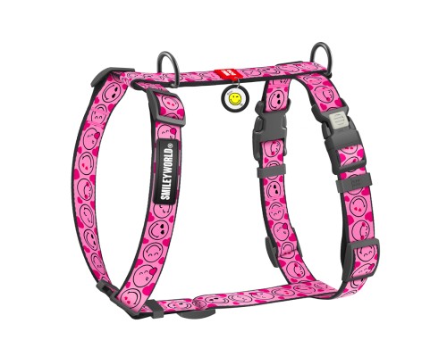 Шлея для собак WAUDOG Nylon анатомічна H-подібна з QR-паспортом 