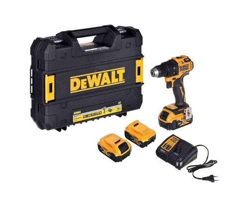Шуруповерт DeWALT XR Li-Ion 18V, 3x5Ah, 65 Нм, 450-1650 об/хв, 1.1 кг, TSTAK, TSTAK (DCD708P3T)