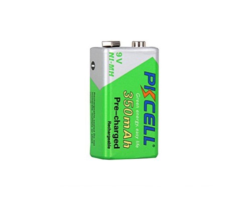 Акумулятор Крона 350mAh 9V Ni-MH NiMH Rechargeable Battery, 1 шт/бл PkCell (PC/6LR61/350-1B)