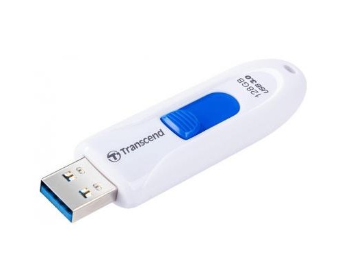 USB флеш накопичувач Transcend 128GB JetFlash 790 White USB 3.0 (TS128GJF790W) 