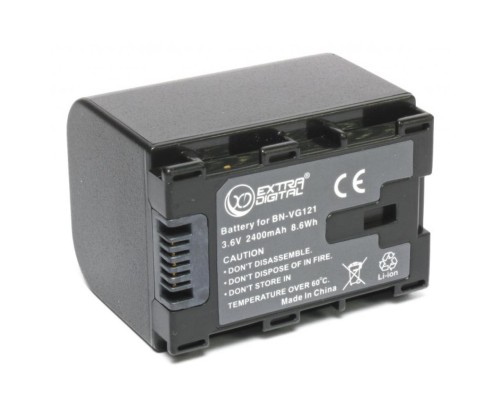 Акумулятор до фото/відео Extradigital JVC BN-VG121 (chip) (BDJ1311) 