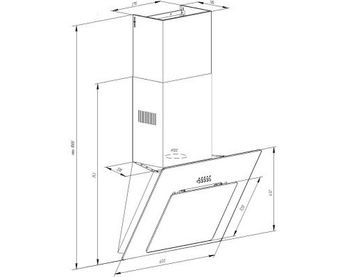 Витяжка кухонна Pyramida NR 60 M WH