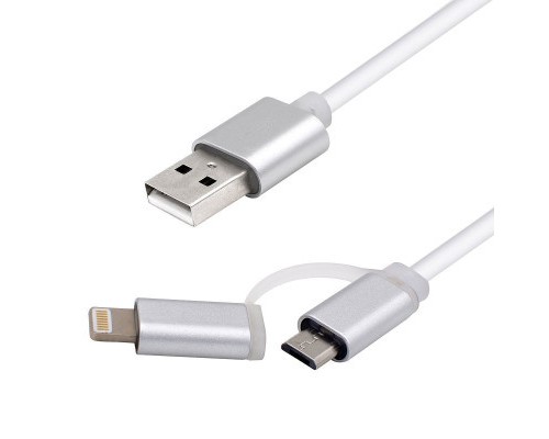 Дата кабель USB 2.0 AM to Micro 5P&Lightning 1.0m Vinga (USBAMMICRO&Lightning-1.0)