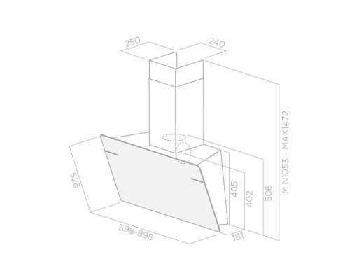 Витяжка кухонна Elica LESSENZA WH/A/60