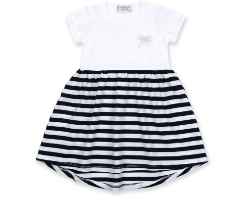 Плаття дитяче Breeze зі спідницею в смужку (8753-80G-white)