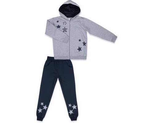 Спортивний костюм дитячий Breeze із зірками (9712-152G-gray)