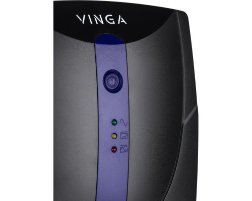 Пристрій безперебійного живлення Vinga LED 800VA plastic case with USB (VPE-800PU)