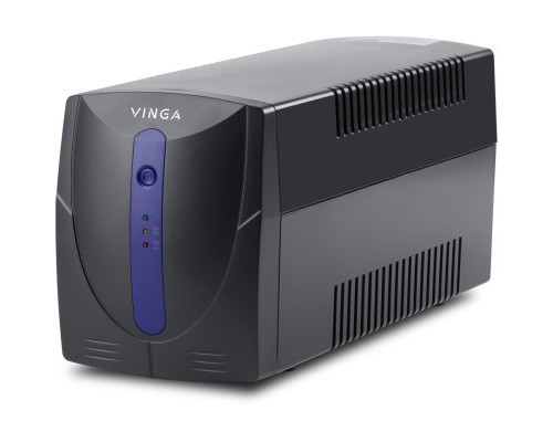 Пристрій безперебійного живлення Vinga LED 800VA plastic case with USB (VPE-800PU)