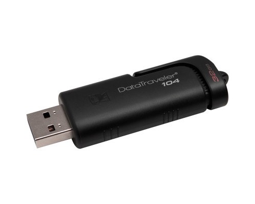 USB флеш накопичувач Kingston 32GB DataTraveller 104 Black USB 2.0 (DT104/32GB)