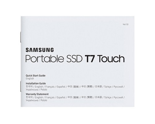 Накопичувач SSD USB 3.2 500GB T7 Touch Samsung (MU-PC500K/WW)
