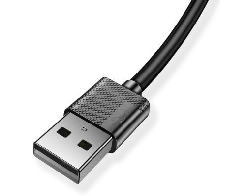 Дата кабель USB 2.0 AM to Type-C 1.2m Nets T-C801 Black T-Phox (T-C801 black)