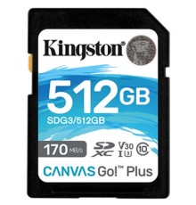 Карта пам'яті Kingston 512GB SDXC class 10 UHS-I U3 Canvas Go Plus (SDG3/512GB)