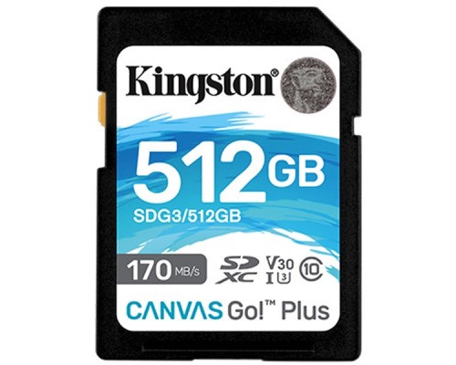 Карта пам'яті Kingston 512GB SDXC class 10 UHS-I U3 Canvas Go Plus (SDG3/512GB) Карта пам'яті Kingston 512GB SDXC class 10 UHS-I U3 Canvas Go Plus (SDG3/512GB)