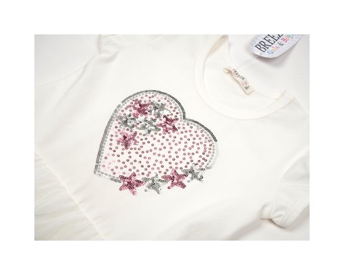 Плаття дитяче Breeze з серцем (14104-98G-cream)