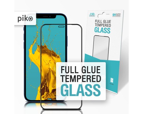 Скло захисне Piko Full Glue Apple Iphone 12 Pro (black) (1283126506468)