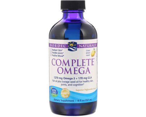 Жирні кислоти Nordic Naturals Омега Комплекс з Лимоном, Complete Omega, 237 мл (NOR-02773)