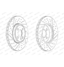 Гальмівний диск FERODO DDF2126C