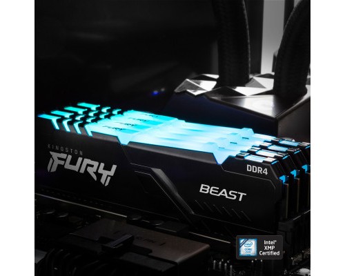 Модуль пам'яті для комп'ютера DDR4 8GB 3600 MHz Fury Beast RGB Kingston Fury (ex.HyperX) (KF436C17BBA/8)