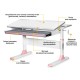 Парта Mealux Edmonton Multicolor Pink Lite (BD-610 W/MC + PN Lite)