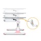 Парта Mealux Edmonton Multicolor Pink Lite (BD-610 W/MC + PN Lite)