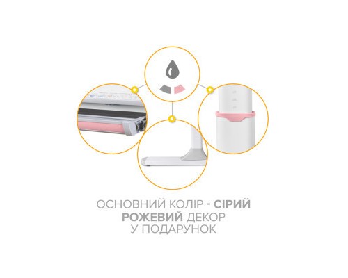 Парта Mealux Edmonton Multicolor Pink Lite (BD-610 W/MC + PN Lite)