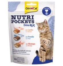 Ласощі для котів GimCat Nutri Pockets Морський мікс 150 г (4002064419176)
