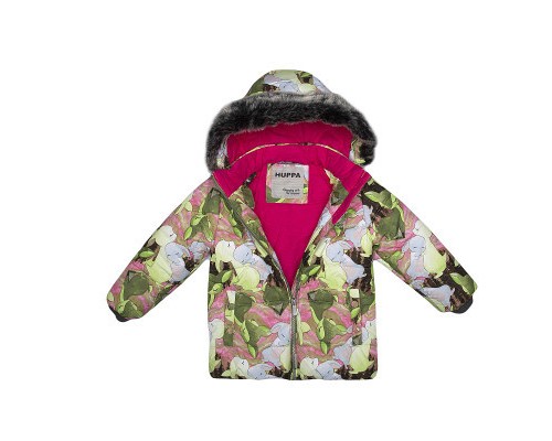 Куртка дитяча Huppa MELINDA 18220030 лайм із принтом 80 (4741468546261)