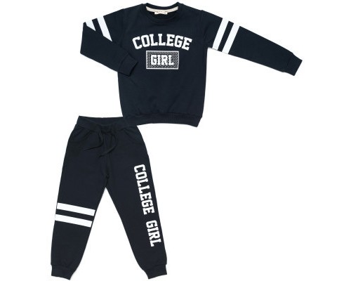 Спортивний костюм дитячий Breeze COLLEGE GIRL (13766-116G-blue)