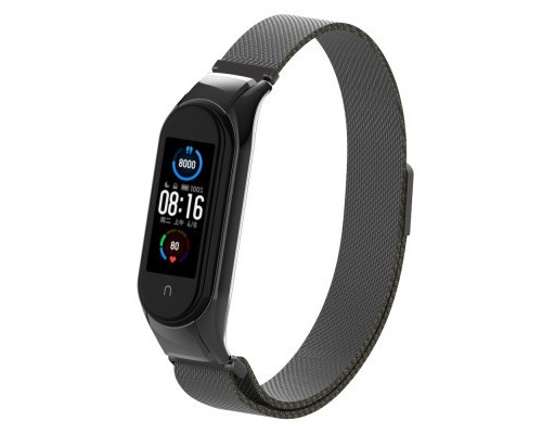 Ремінець до фітнес браслета Armorstandart Milanese Magnetic Band 503 для Xiaomi Mi Band 6/5 Black (ARM57181)