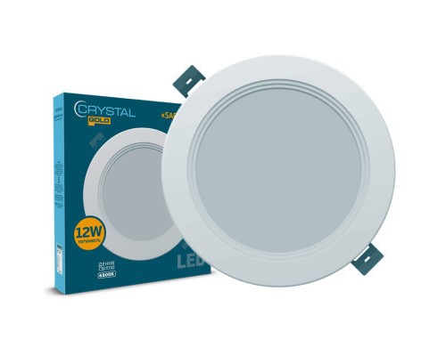 Світильник CRYSTAL GOLD SAPFIR M- 12W 6500K (DNL-027)