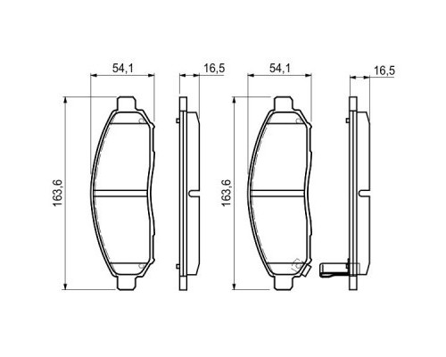 Гальмівні колодки Bosch 0 986 494 151