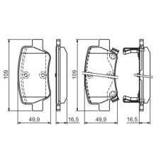 Гальмівні колодки Bosch 0 986 494 403