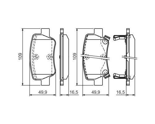 Гальмівні колодки Bosch 0 986 494 403
