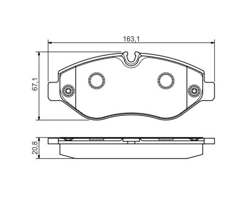 Гальмівні колодки Bosch 0 986 495 098